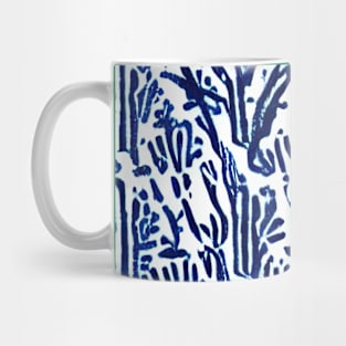 Floral brush strokes pattern Mug